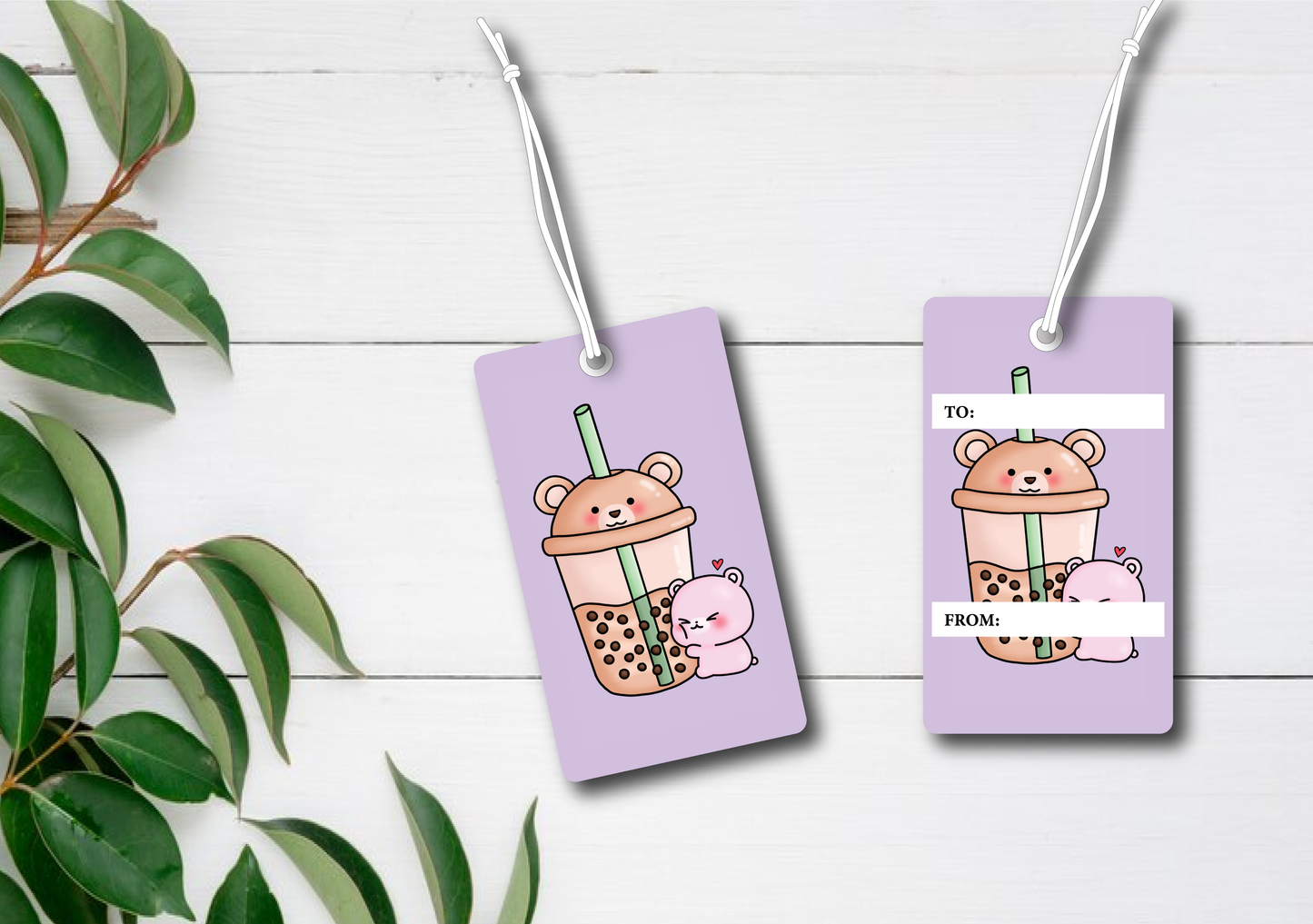 Set of 10 Christmas & Holiday Gift wrap Tags I Blank Wedding, Baby Shower, Birthday, Teacher Thank You Tags, Cute Aesthetic & Kawaii Design