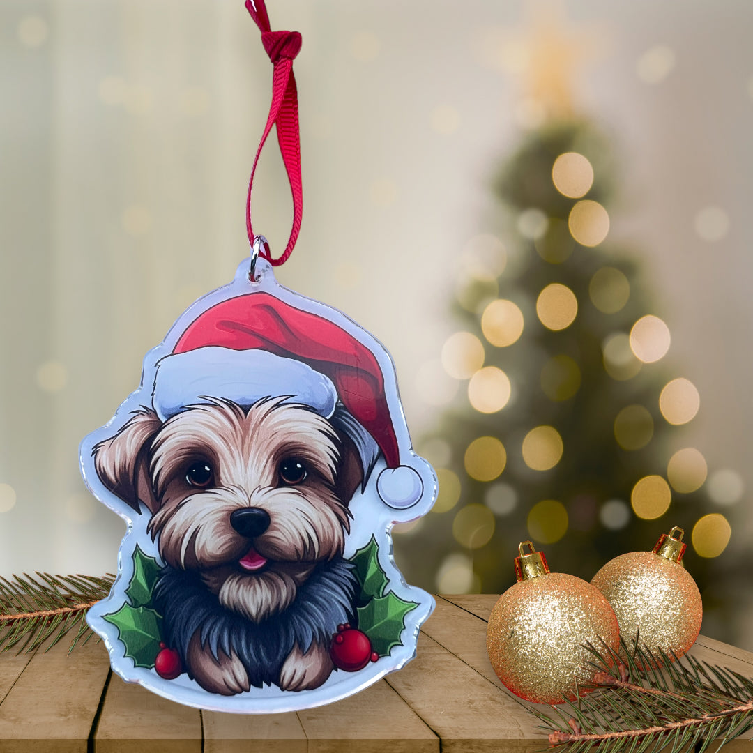 Acrylic Pet ornament, Christmas Ornament, Pet Memorial Ornament,Christmas Photo Ornament, Pet Portrait