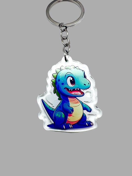 Allosaurus Dinosaur Kawaii Wildlife Acrylic Keychain