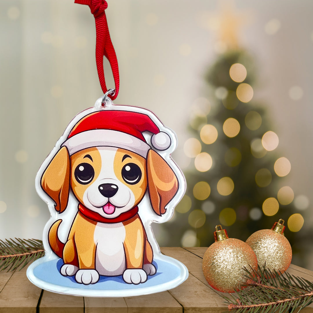 Acrylic Pet ornament, Christmas Ornament, Pet Memorial Ornament,Christmas Photo Ornament, Pet Portrait