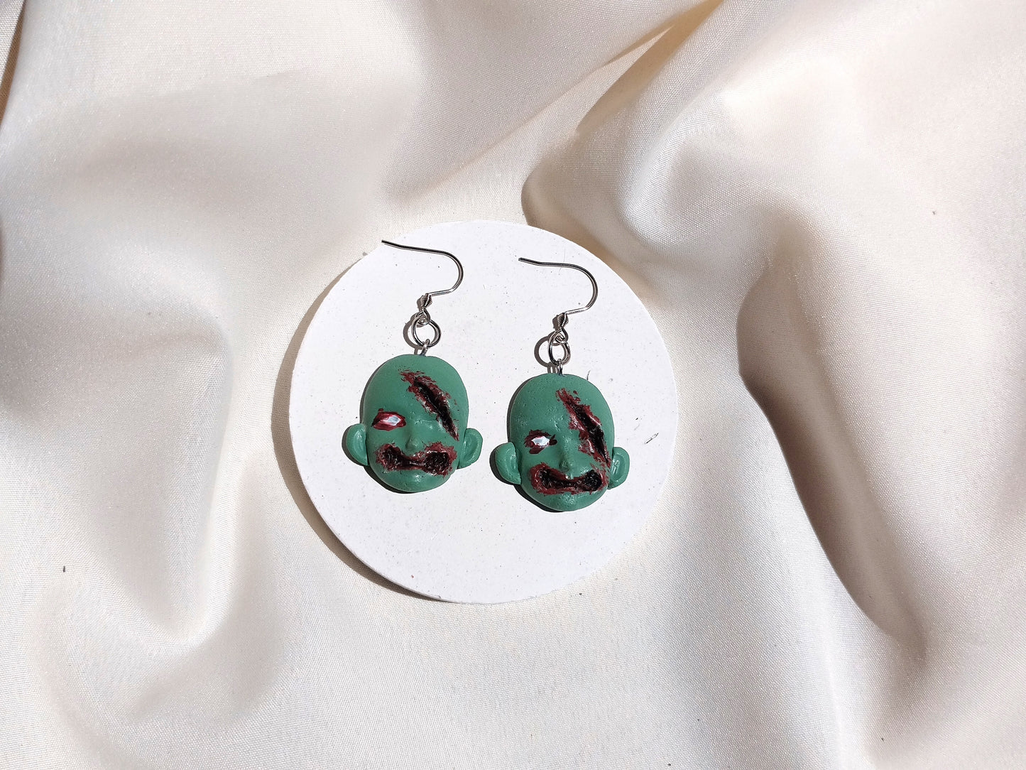 Vampire Witchy polymer clay earrings, halloween spooky witch wican Handmade Dainty  dangle cute minimalist earrings, birthday gift for best friend