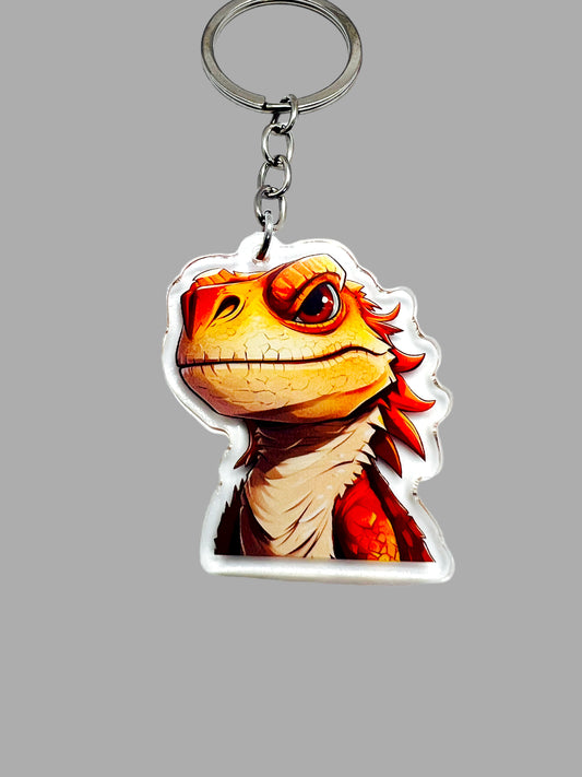 Bearded Dragon Wildlife Acrylic Keychain