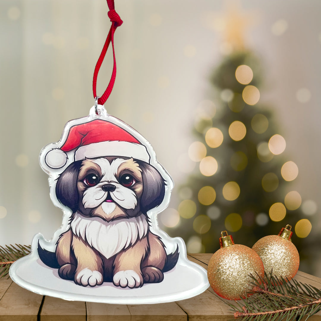 Acrylic Pet ornament, Christmas Ornament, Pet Memorial Ornament,Christmas Photo Ornament, Pet Portrait