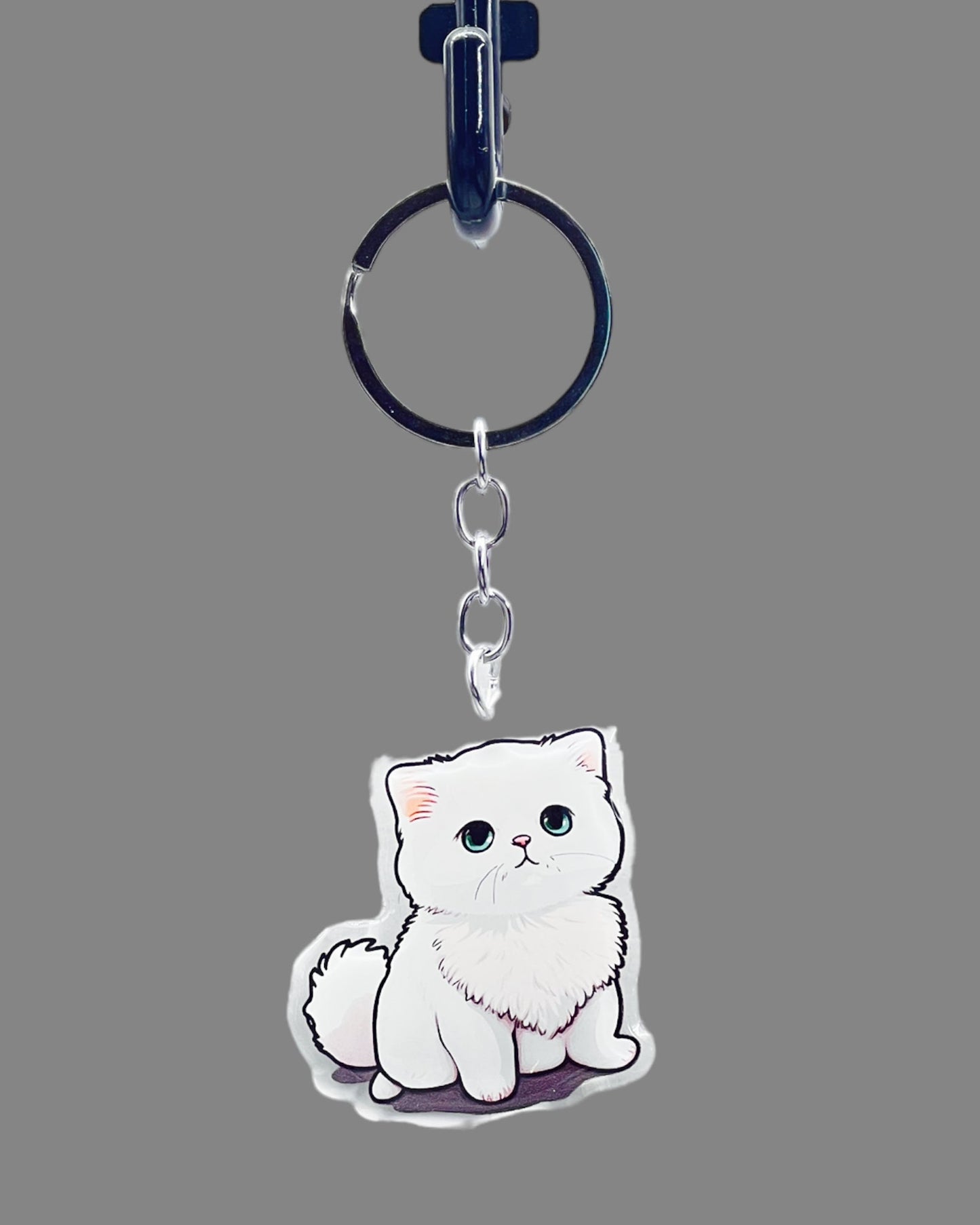 Chihuahua Acrylic Keychain Cute kawaii memorial ornament, pet portrait charm gift  backpack fob, dad car décor, dog mom