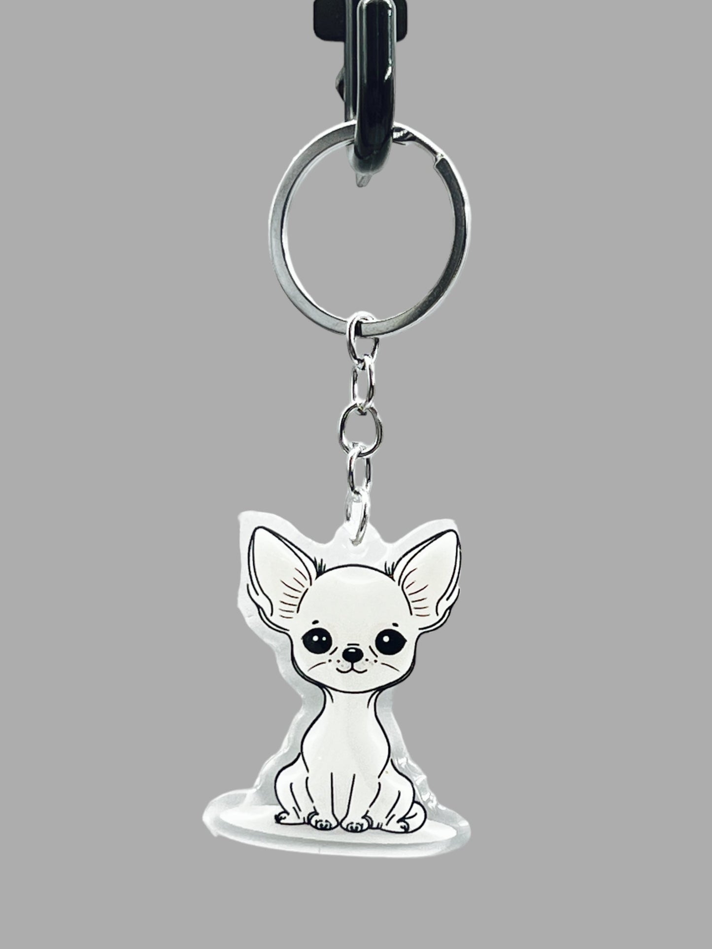 Siamese Cat Acrylic Keychain, Cute kawaii memorial ornament, pet portrait charm, backpack fob, dad car décor, stocking stuffer, birthday gift