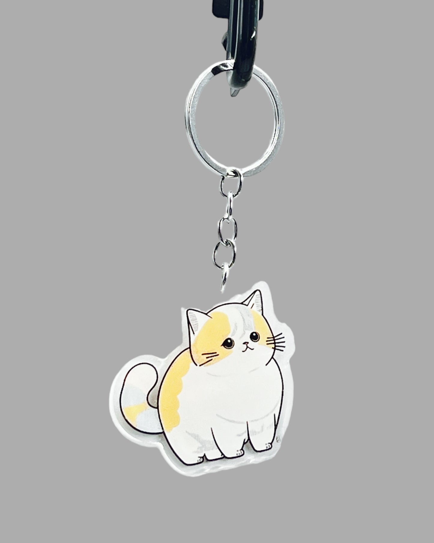 Persian Cat Acrylic Keychain, Cute kawaii memorial ornament, pet portrait charm, backpack fob, dad car décor, stocking stuffer, birthday gift