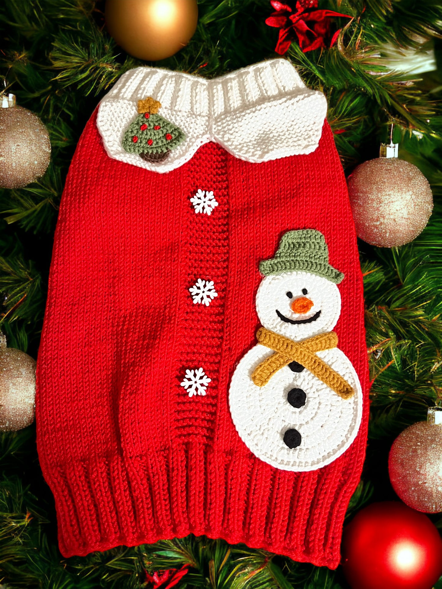 Christmas Dog snowman Sweater