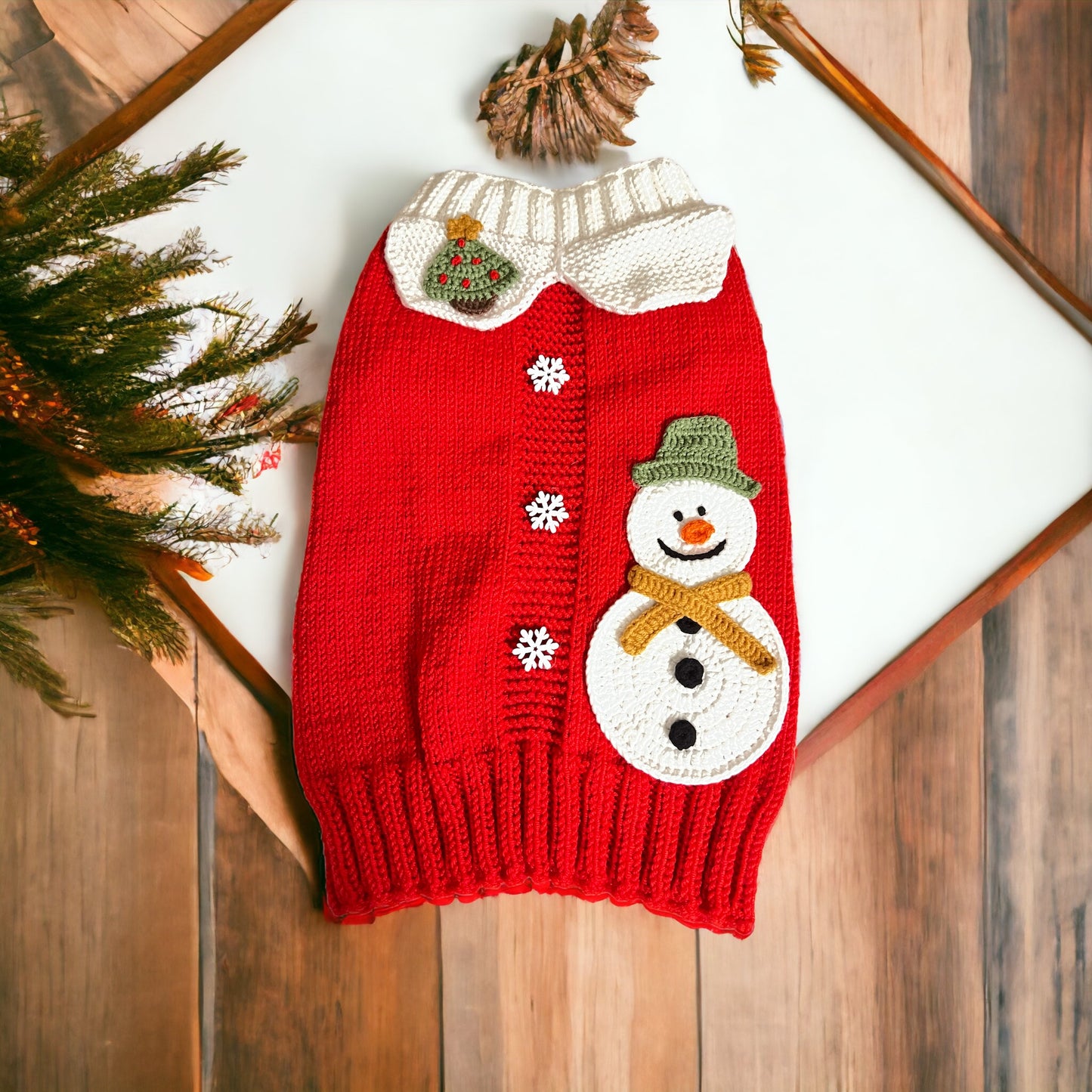 Christmas Dog snowman Sweater