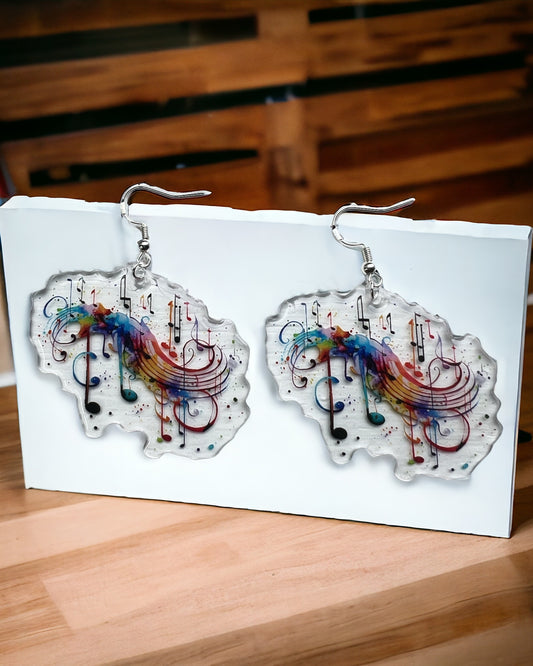 Fun acrylic earrings, funky weird earrings, quirky earrings, cool funny earrings, gift for her, birthday gift,  Christmas stocking stuffer