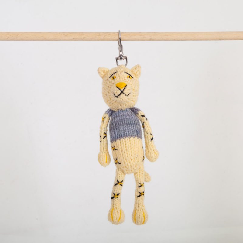 Leopard Keychain handmade crochet knit stuffed Doll, Montessori Play, Nursery Decor, Baby Shower Gifts . Granddaughter, niece, nephew & grandson (Copy) (Copy) (Copy) (Copy) (Copy) (Copy)