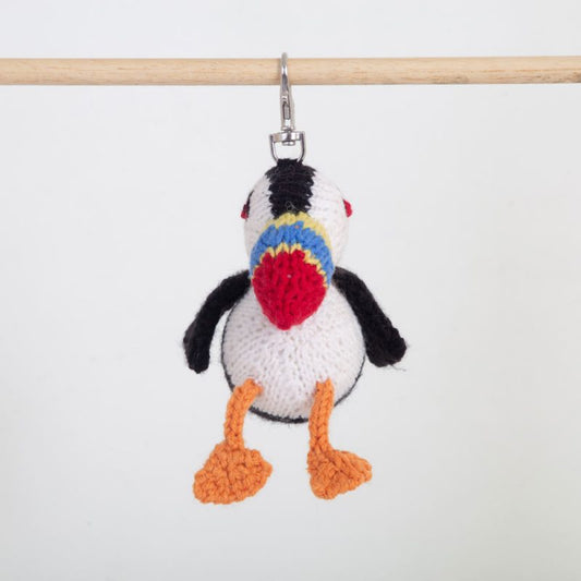 Puffin Keychain handmade crochet knit stuffed Doll, Montessori Play, Nursery Decor, Baby Shower Gifts . Granddaughter, niece, nephew & grandson (Copy) (Copy) (Copy)