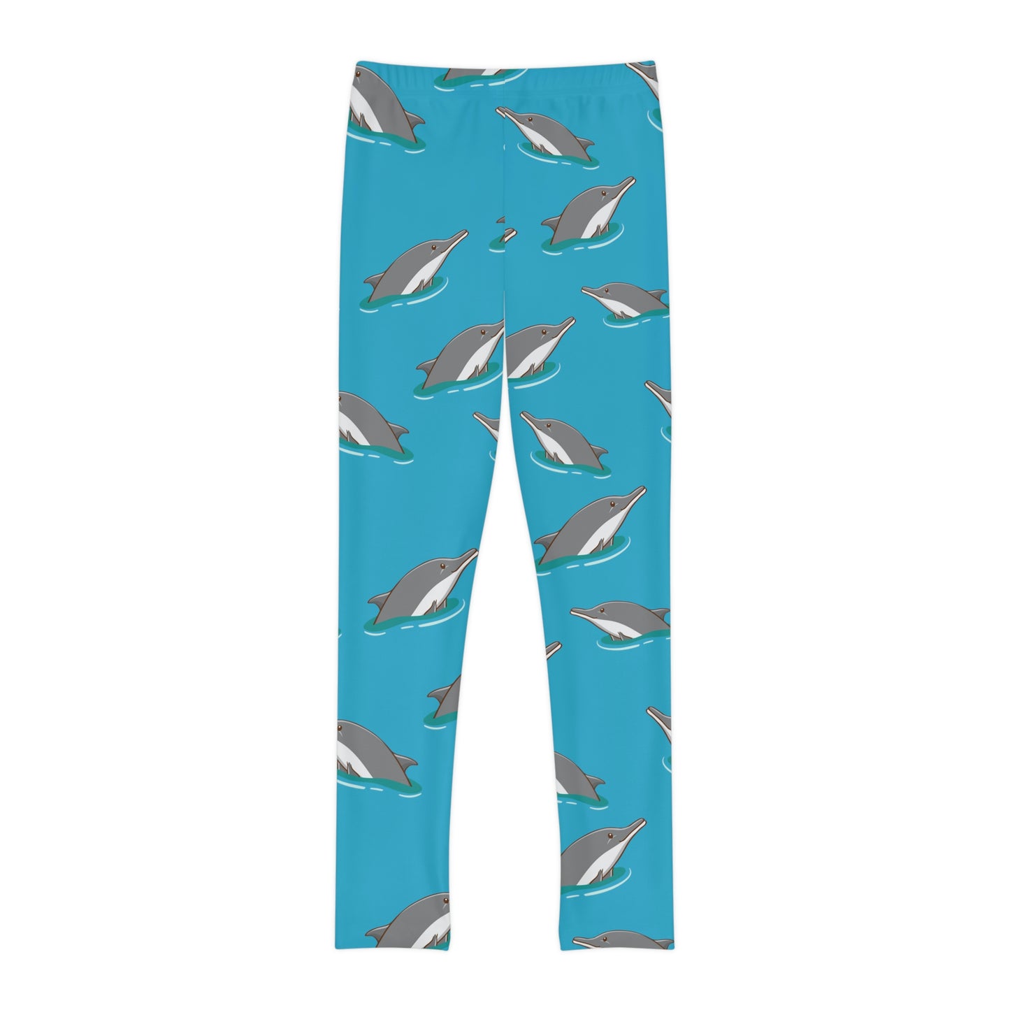 Dolphin, Ocean, Beach Youth Leggings,  One of a Kind Gift - Unique Workout Activewear tights for  kids fitness, Daughter, Niece  Christmas Gift