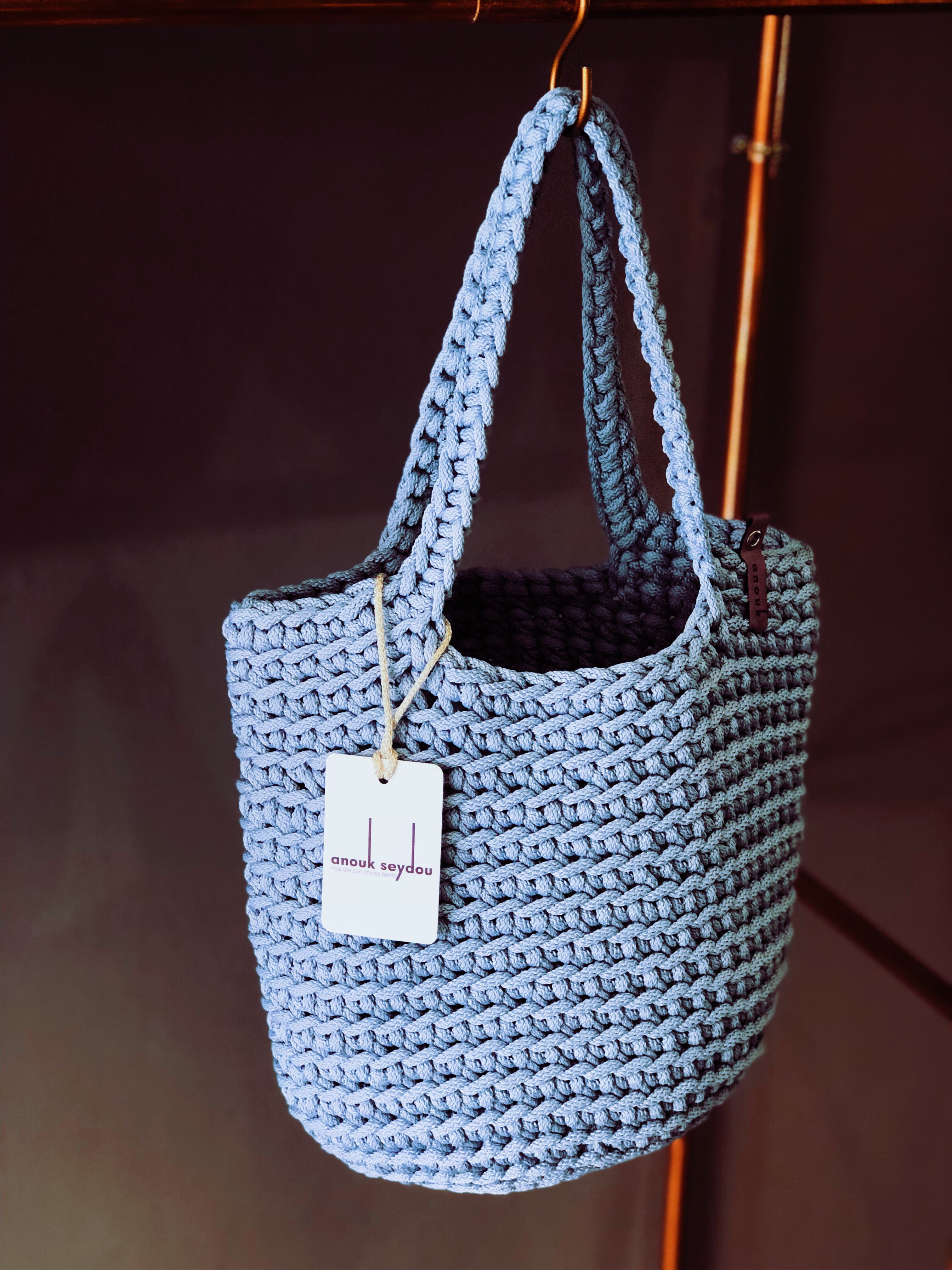 Scandinavian style crochet bag on sale