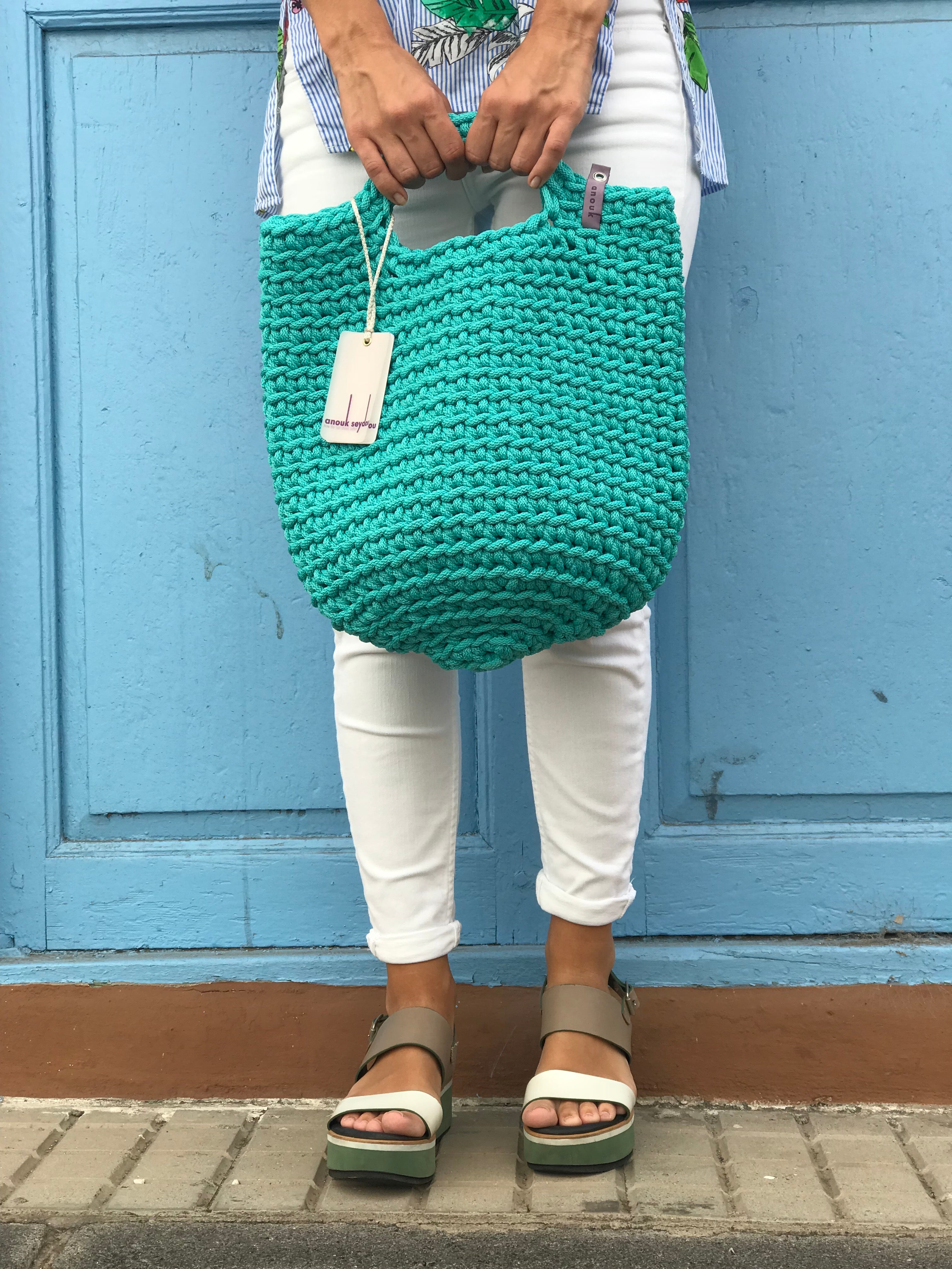 Tote bag sale scandinavian crochet