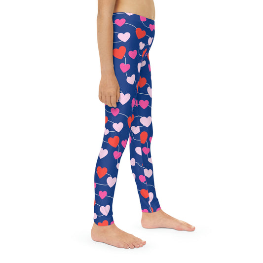 Valentine Youth Leggings,  One of a Kind Gift - Unique Workout Activewear tights for  kids fitness, Daughter, Niece  Christmas Gifts